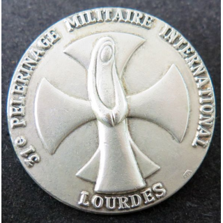 PMI : 31° pèlerinage militaire international de Lourdes en 1989 Fabrication FIA