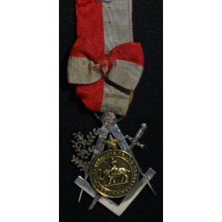 MÉDAILLE DE LA LOGE DES PHILANTHROPES A L'ORIENT DE BRUXELLES
