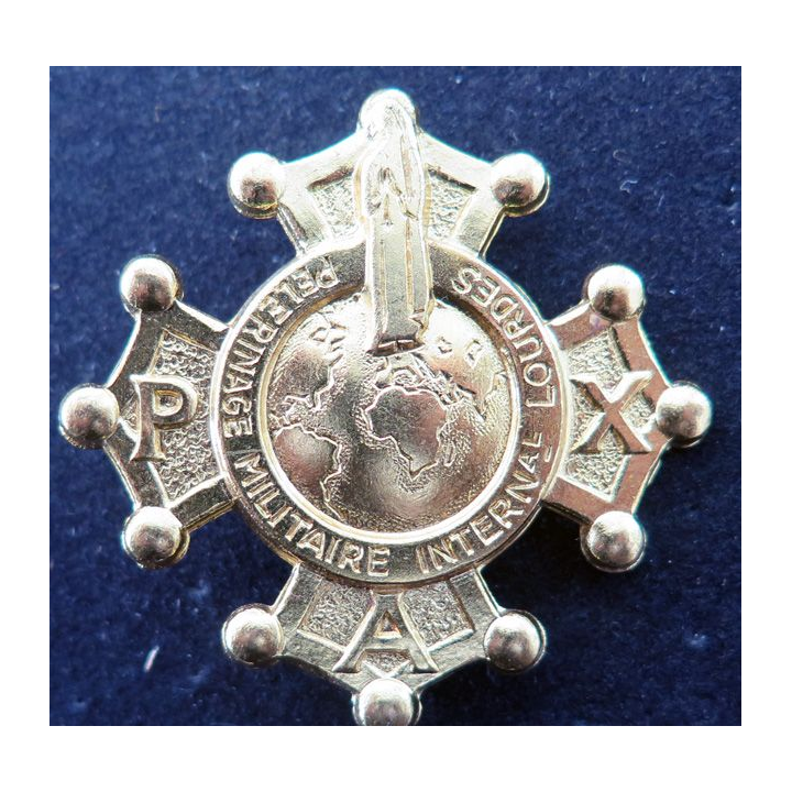 PMI : 6° pèlerinage militaire international de Lourdes en 1964 doré