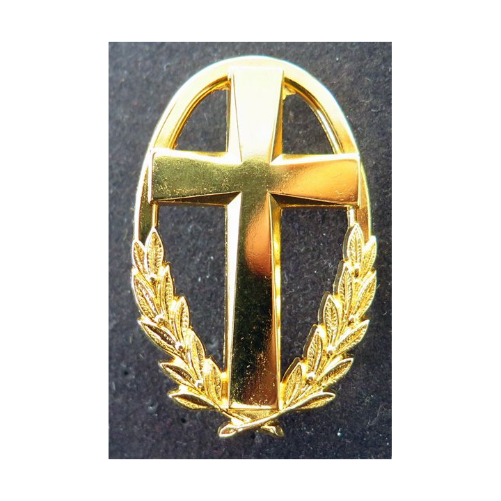 Insigne d'aumonier catholique doré Coinderoux GS 78
