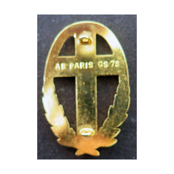 Insigne d'aumonier catholique doré Coinderoux GS 78