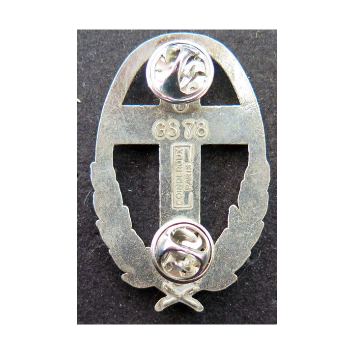 Insigne d'aumônier catholique argenté Coinderoux GS 78