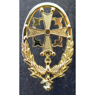 Insigne d'aumônier protestant doré AB Paris GS 79