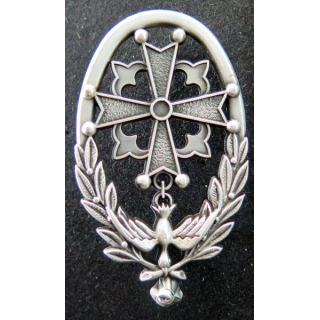 Insigne d'aumônier protestant argenté AB Paris GS 79