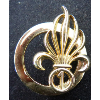1°REI : insigne de béret du 1° Régiment étranger d'infanterie Boussemart G 4579