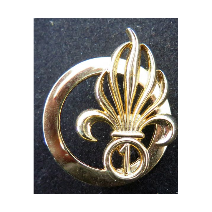 1°REI : insigne de béret du 1° Régiment étranger d'infanterie Boussemart G 4579