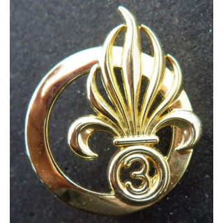3° REI : insigne de béret du 3° Régiment étranger d'infanterie Boussemart G 4581