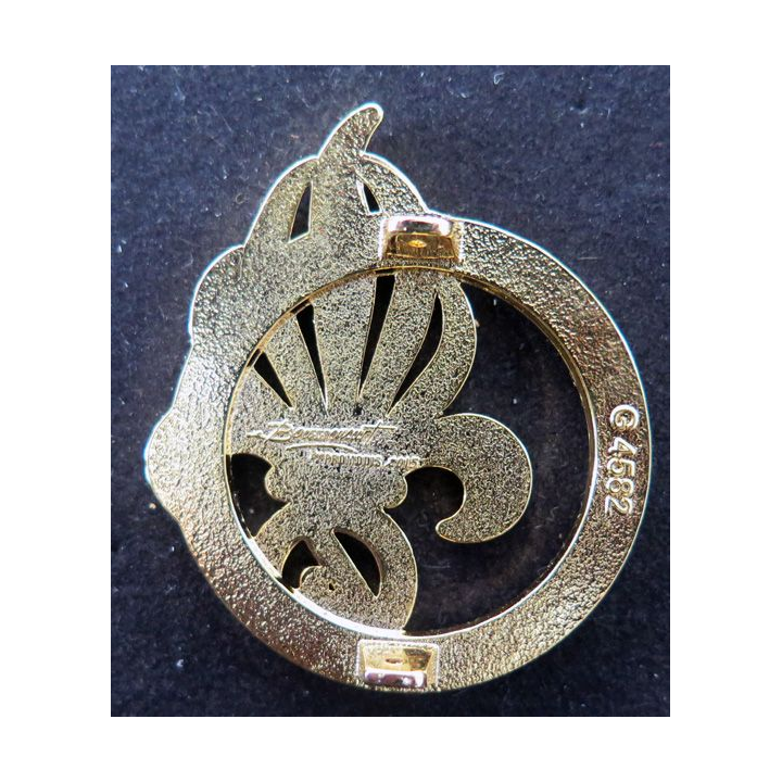 4° REI : insigne de béret du 4° Régiment étranger d'infanterie Boussemart G 4582