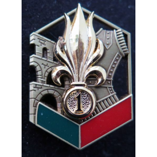 1° REG : insigne métallique du 1° régiment étranger de Génie Boussemart By Promodis G. 4635