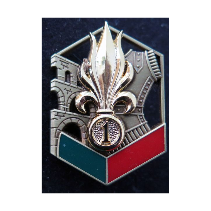 1° REG : insigne métallique du 1° régiment étranger de Génie Boussemart By Promodis G. 4635