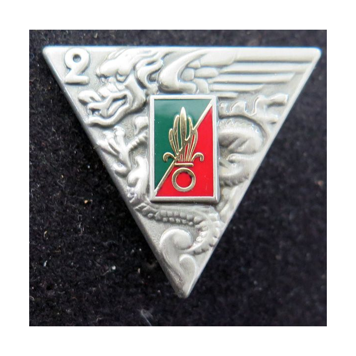 2° REP : Insigne métallique du 2° régiment étranger de parachutistes de fabrication Boussemart 2001 G. 1948