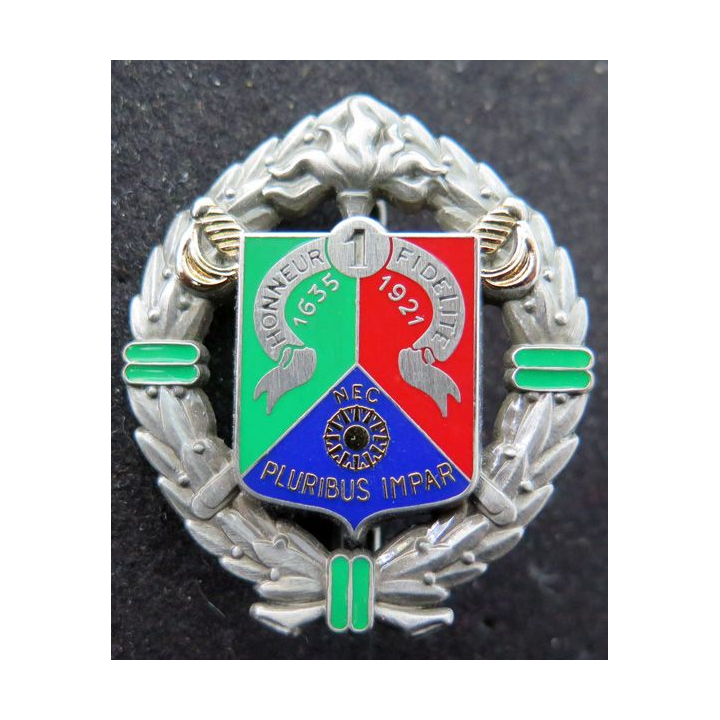 1° REC : insigne du 1° régiment étranger de cavalerie de fabrication Boussemart H. 162