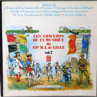 DISQUE 33 TOURS : Les concerts de la musique du 43° RI de Lille Vol 7