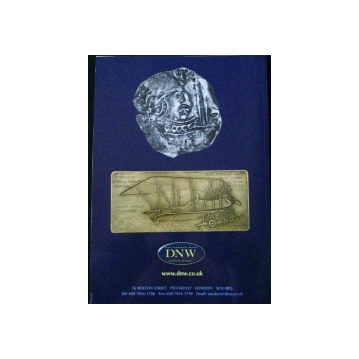 Catalogue illustré DNW de pièces de monnaies, jetons et médailles