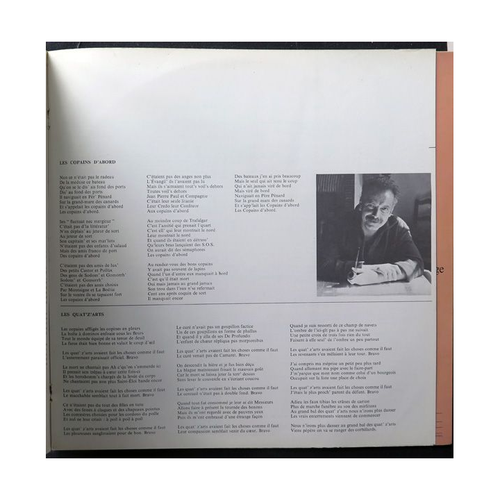 DISQUE 33 TOURS : Georges Brassens Les Copains d'abord vol 8