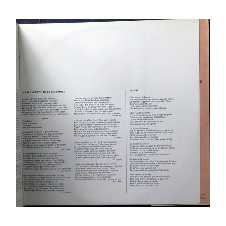 DISQUE 33 TOURS : Georges Brassens Les Trompettes de la renommée vol 7