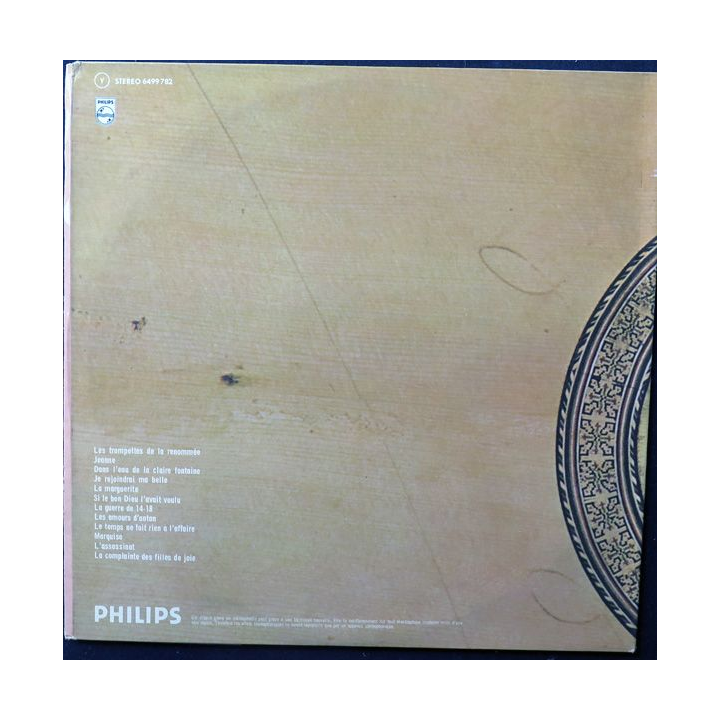 DISQUE 33 TOURS : Georges Brassens Les Trompettes de la renommée vol 7