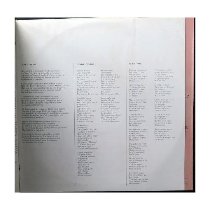 DISQUE 33 TOURS : Georges Brassens Le Mécréant vol 6
