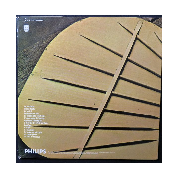 DISQUE 33 TOURS : Georges Brassens Le Mécréant vol 6