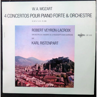 DISQUE 33 TOURS : W. A Mozart 4 concertos pour piano Forte & orchestre