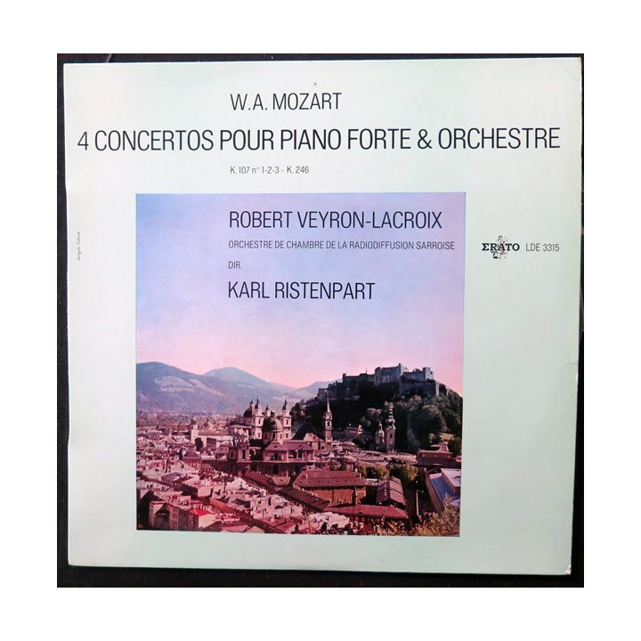 DISQUE 33 TOURS : W. A Mozart 4 concertos pour piano Forte & orchestre