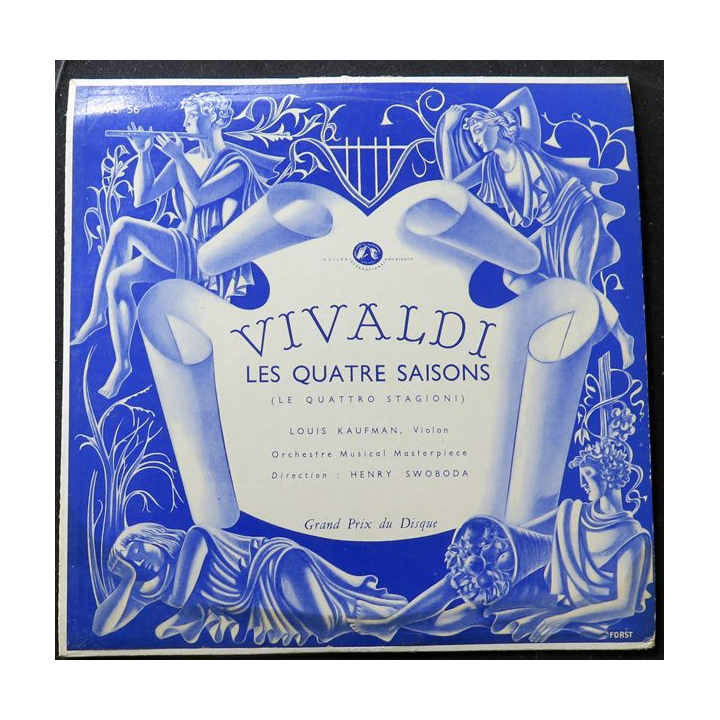 DISQUE 33 TOURS : Vivaldi les quatre saisons Kaufman Violon, Swoboda Direction 