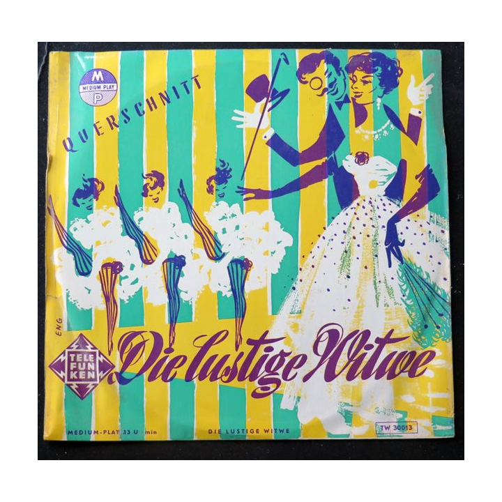 DISQUE 33 TOURS : Franz Lehar Die lustige Witwe Querschnitt