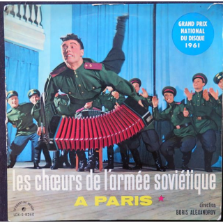 DISQUE 33 TOURS : Les Choeurs de l'armée soviétique à Paris avec Boris Alexandrov