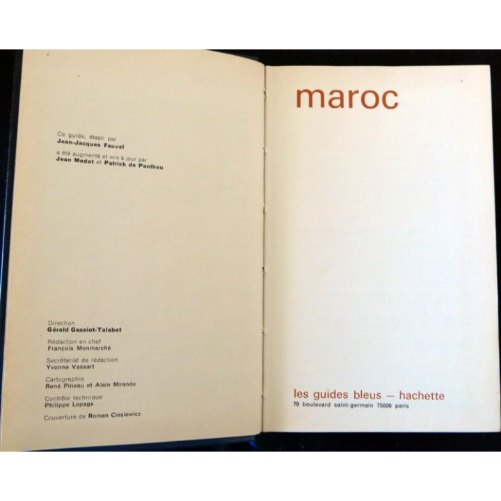 Les Guides bleus : Maroc aux Editions Librairie Hachette avec boite