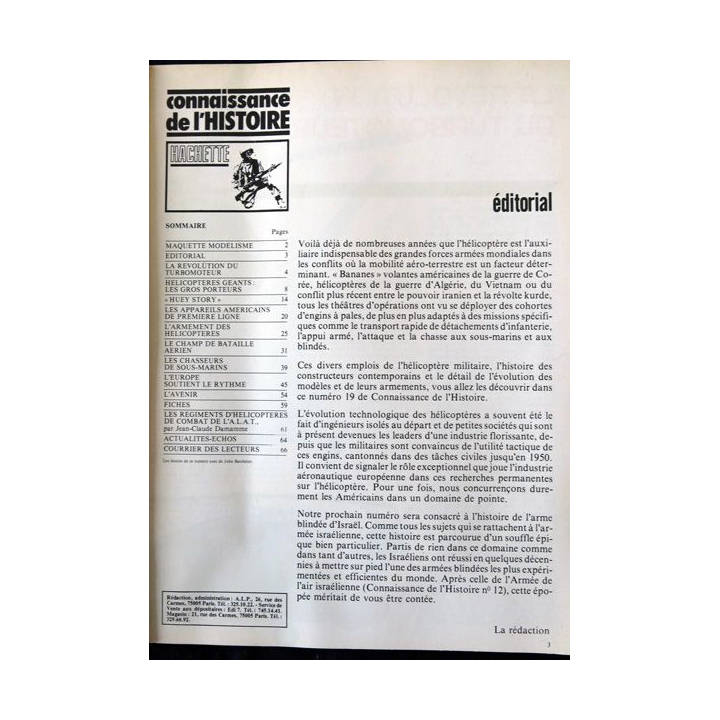 MAGAZINE : Connaissance de l'Histoire N° 19 Décembre 1979