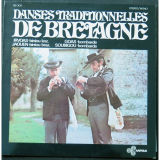 DISQUE 33 TOURS : Dansestraditionnelles de Bretagne