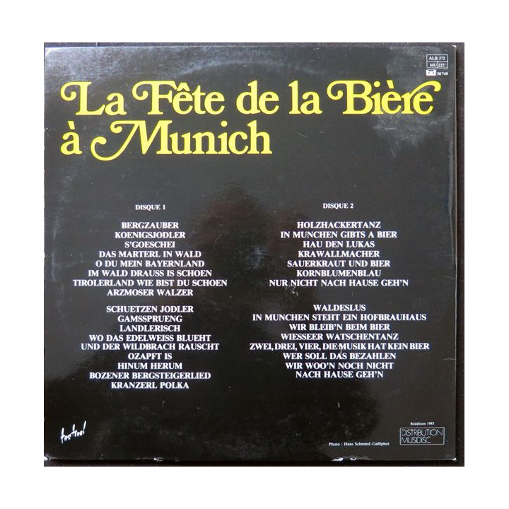 Album 2 disques sur la fête de la bière à Munich
