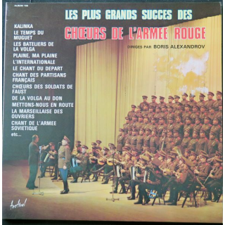 Album 2 disques 33 tours des plus grands succès des choeurs de l'Armée rouge 
