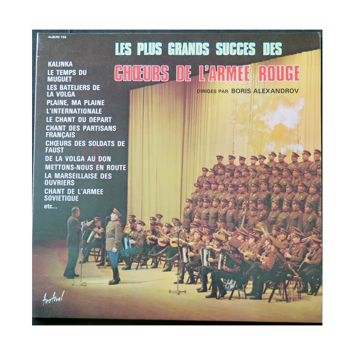 Album 2 disques 33 tours des plus grands succès des choeurs de l'Armée rouge 