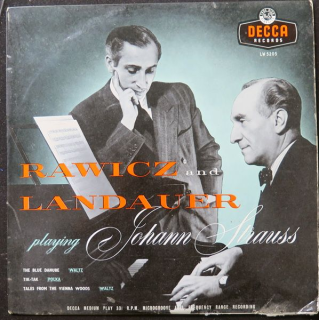 DISQUE 33 TOURS : Rawicz and Landauer playing Johann Strauss