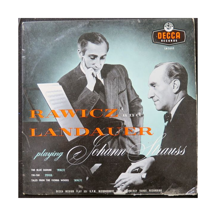 DISQUE 33 TOURS : Rawicz and Landauer playing Johann Strauss