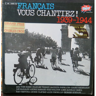 Album 2 disques 33 tours Français Vous Chantiez 1939 - 1944 