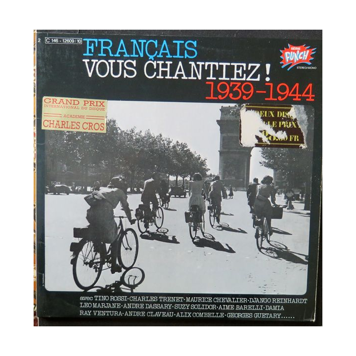Album 2 disques 33 tours Français Vous Chantiez 1939 - 1944 