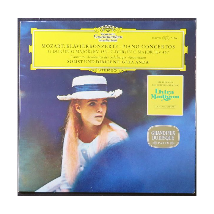 DISQUE 33 TOURS : JMozart Klavierkonzerte piano concertos avec Géza Anda