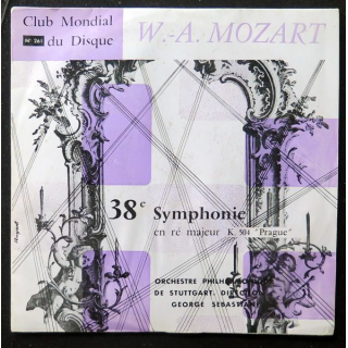 DISQUE 33 TOURS : Mozart 38° Symphonie en ré majeur K 504 Prague