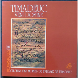 DISQUE 33 TOURS : Timadeuc Veni Domine avec les moines de l'abbaye de Timadeuc