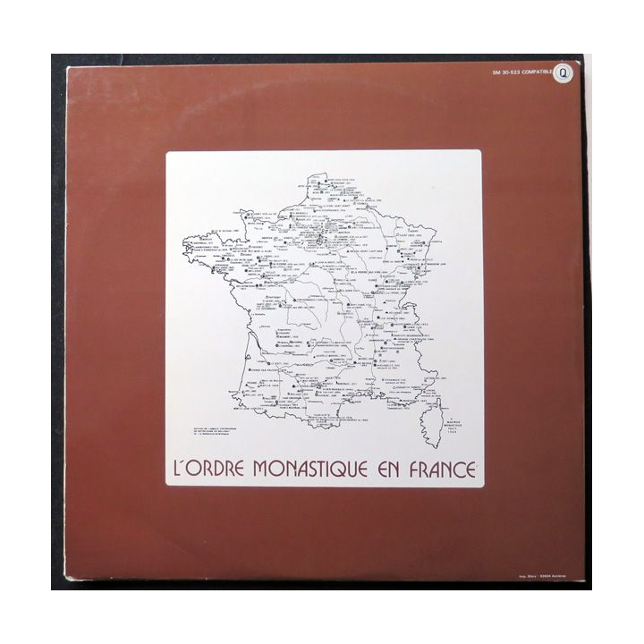 DISQUE 33 TOURS : Immortel Gregorien Monastères 1