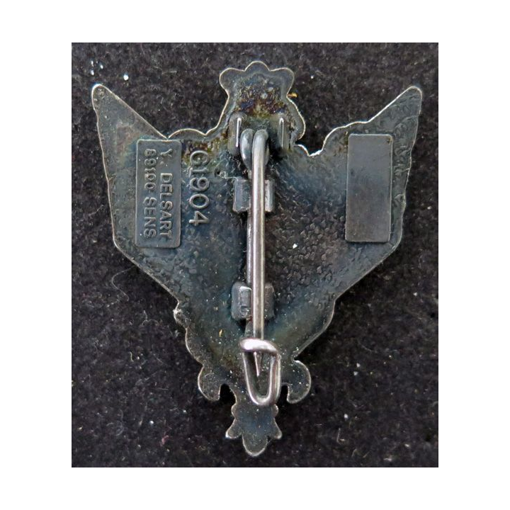 6° RHC : insigne métallique du 6° régiment d'hélicoptères de combat de fabrication Delsart G. 1904