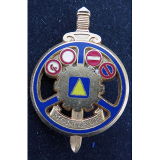 Insigne de moniteur de Conduite automobile Delsart H. 663 tout doré