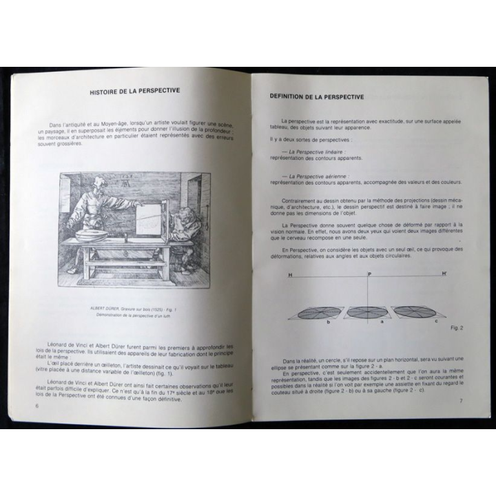 Perspective conique : Tracé d'ombre de Marcel Fradin aux Editions Dessain et Tolra Paris