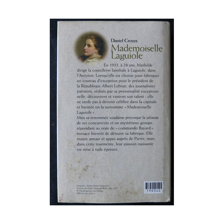 Mademoiselle Laguiole de Daniel Crozes aux Edition France Loisirs