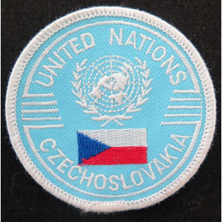 Insigne de manche United nations Czechoslovakia diamètre 7 cm