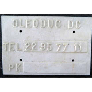 Plaque OLEODUC DG avec 4 trous de fixation