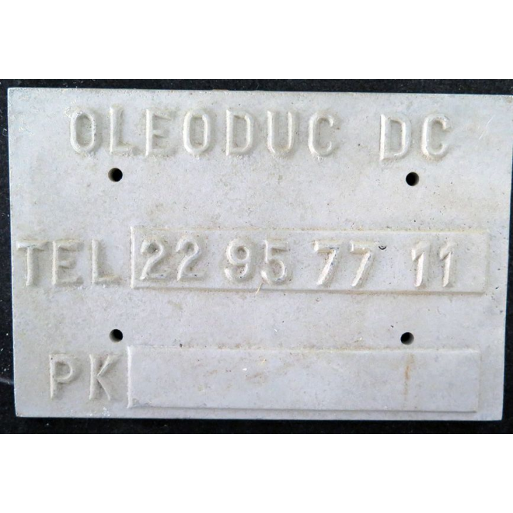 Plaque OLEODUC DG avec 4 trous de fixation