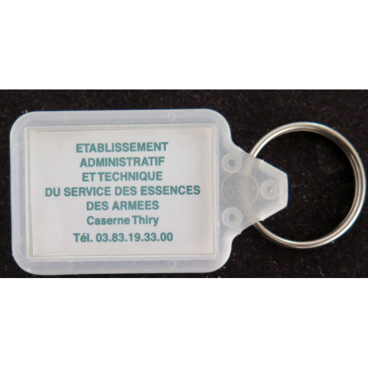 SEA : Porte clef du service des essences des armées métal